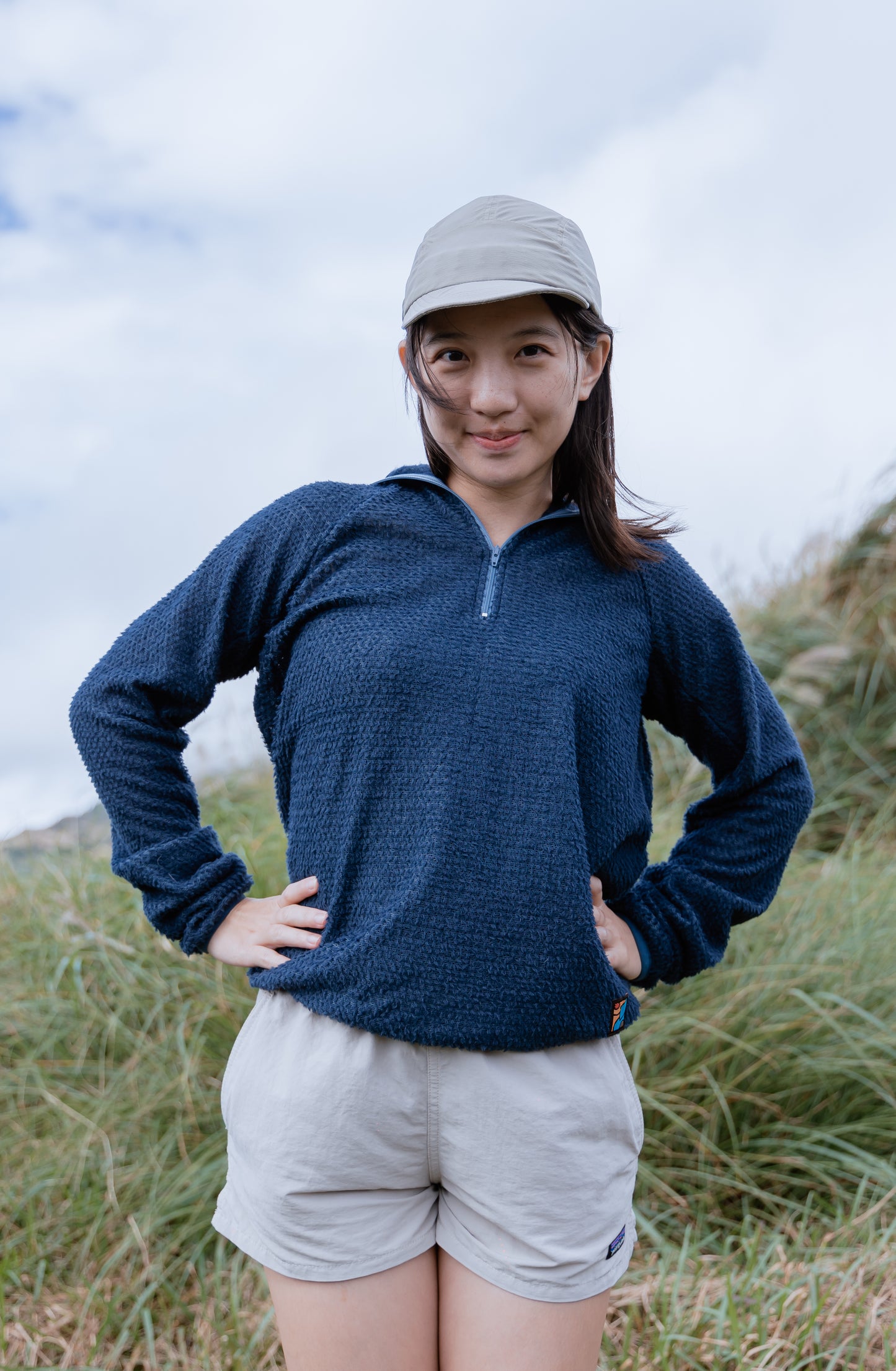 Active Hoodie - Alpha 90 half-zip / 深海藍