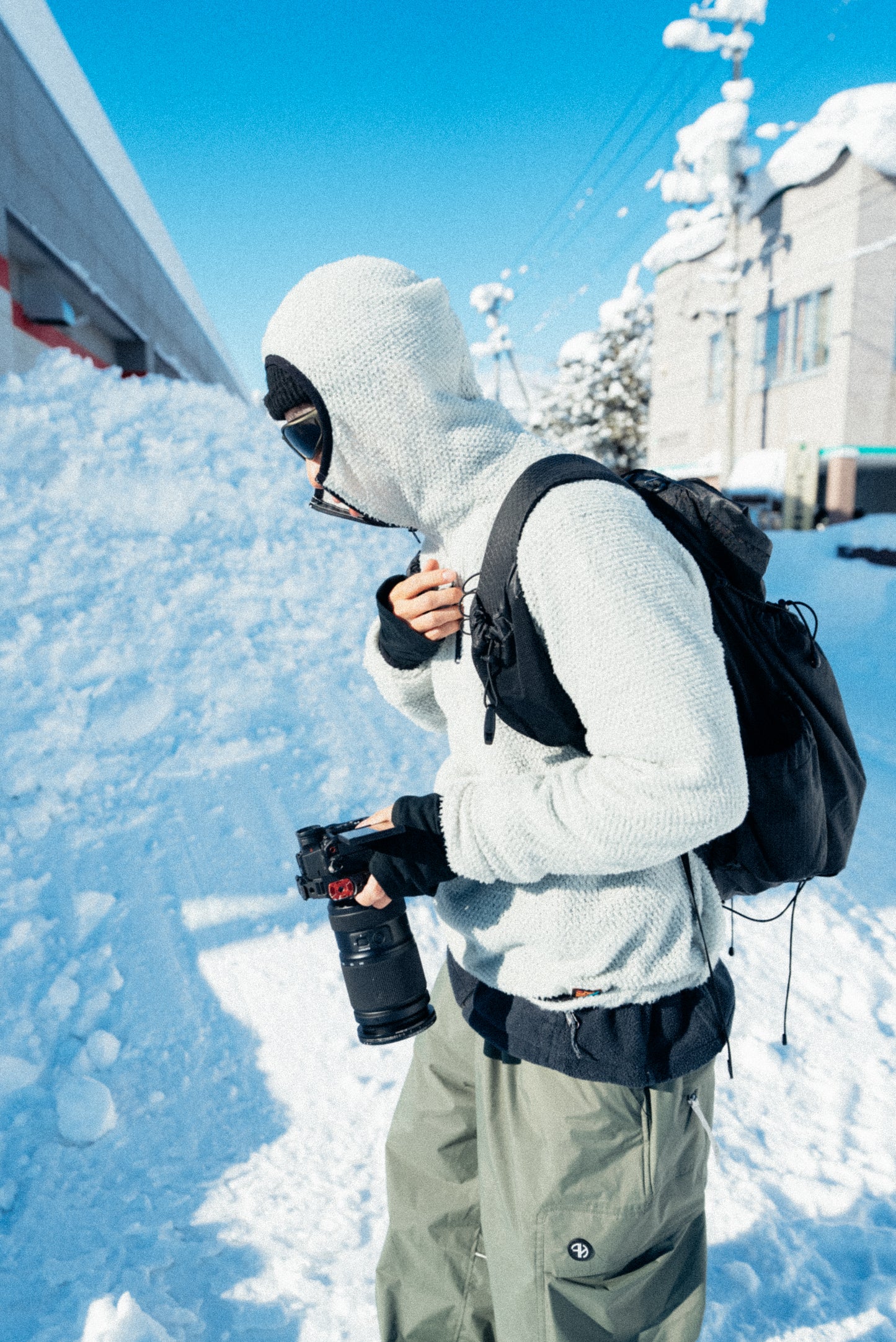 Active Hoodie - Alpha 90 half-zip / 冰河灰