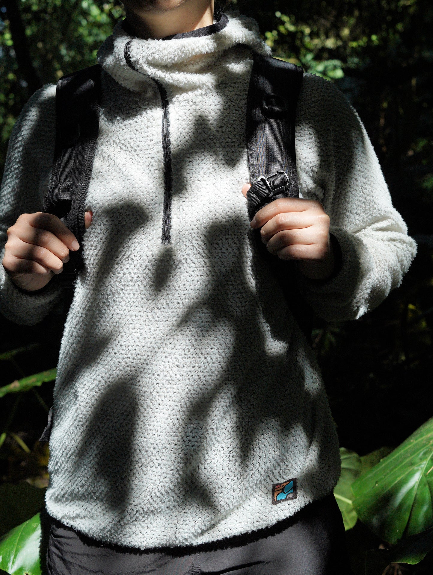 Active Hoodie - Alpha 90 half-zip / 冰河灰