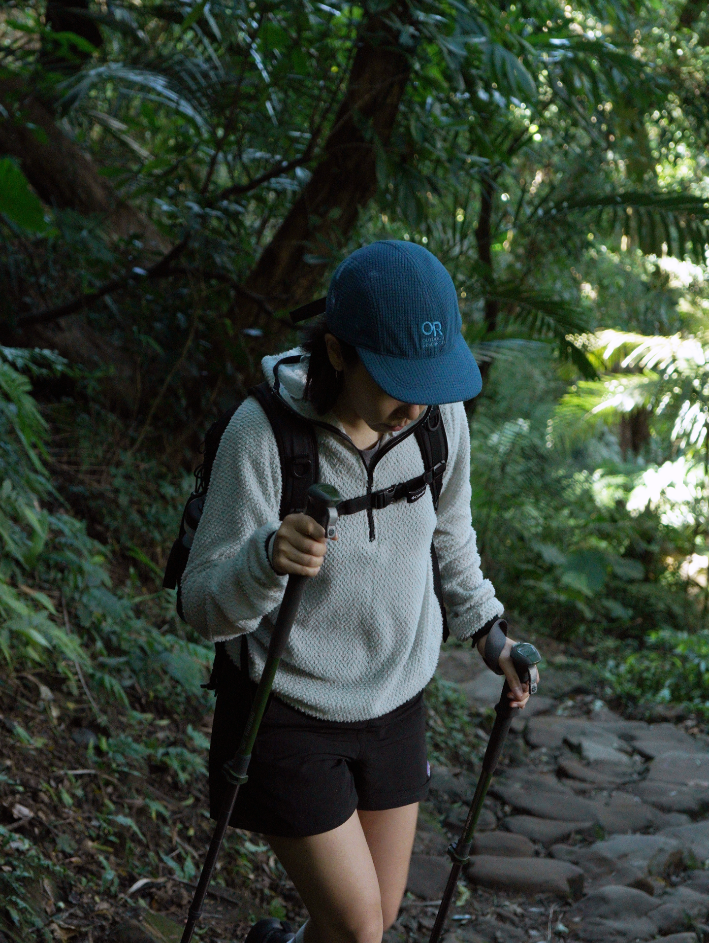 Active Hoodie - Alpha 90 half-zip / 冰河灰