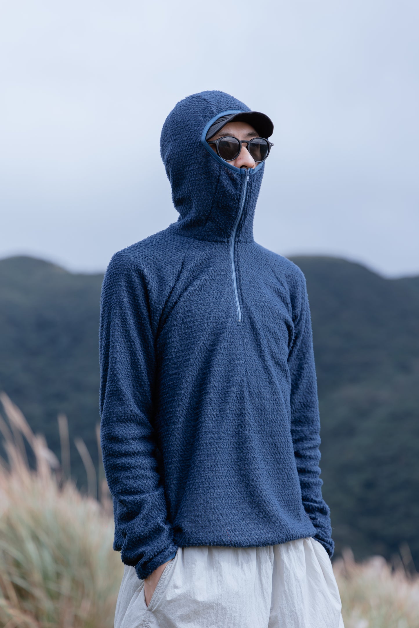 Active Hoodie - Alpha 90 half-zip / 深海藍