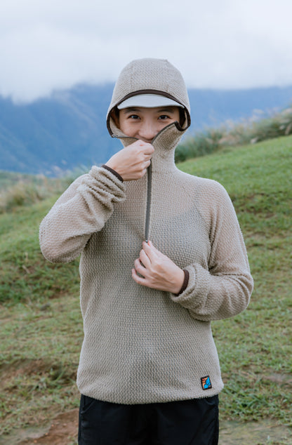 Active Hoodie - Alpha 90 half-zip / 大地卡其