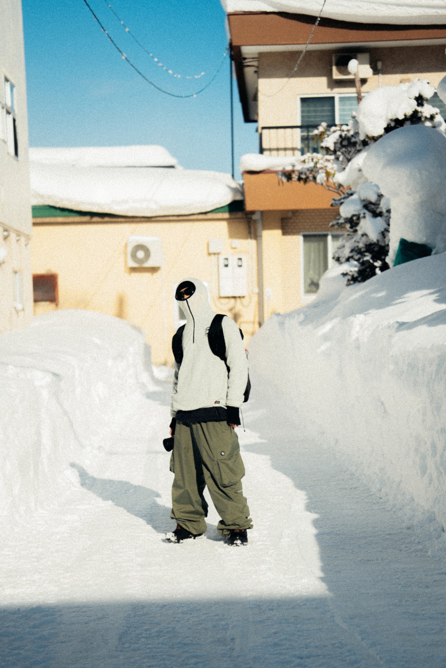 Active Hoodie - Alpha 90 half-zip / 冰河灰